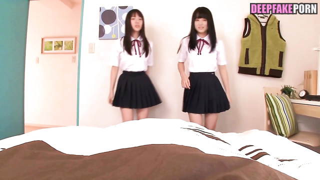 Schoolgirls seducers Asuka Saito & Yuki Yoda 齋藤 飛鳥 与田 祐希 フェイクポルノ