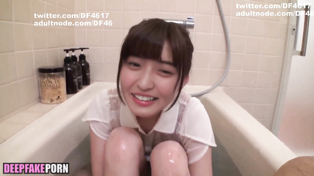 遠藤 さくら ディープフェイク 乃木坂46 Endo Sakura bathroom blowjob [fakeapp porn]
