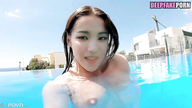 Fake Karina undressed right in the pool (카리나 붕대 감지 않은) [PREMIUM]
