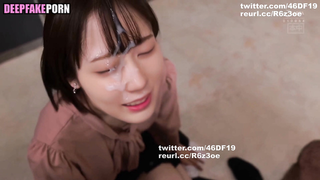 Deepfake Kaki Haruka gets nice facial (ディープフェイク 賀喜 遥香) [PREMIUM]