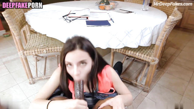 Fake Dilireba sucks big black male balls  - 深度伪造 迪丽热巴 迪力木拉提