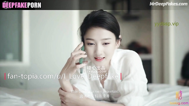 Guan Xiaotong 关晓彤 deepfake/智能換臉 hotel sex with incredible ending