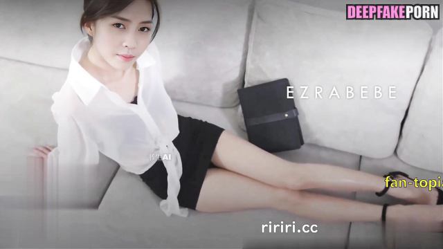 Fake Bai Lu jumped on dick for job title - 白鹿 性爱录像带