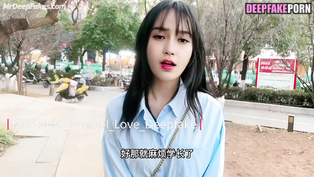 Angelababy looking at dick and wanna suck it / 楊穎 深度伪造视频