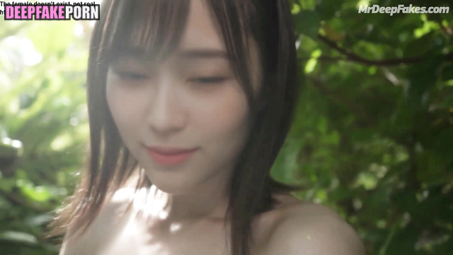 Hot brunette Minju vacation sex tape, pmv - アイズワン フェイススワップ