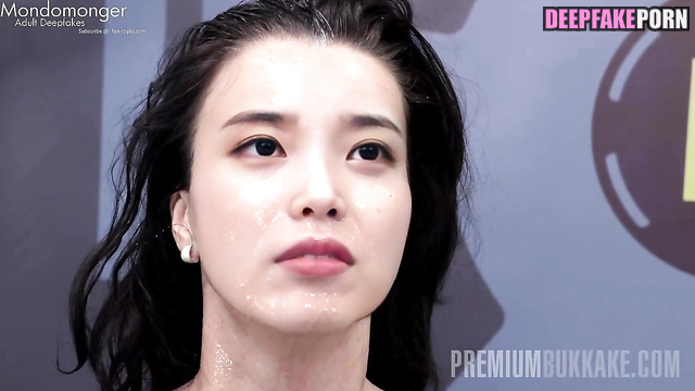 Nude IU enjoys male cum on her face (포르노 테이프 아이유) [PREMIUM]