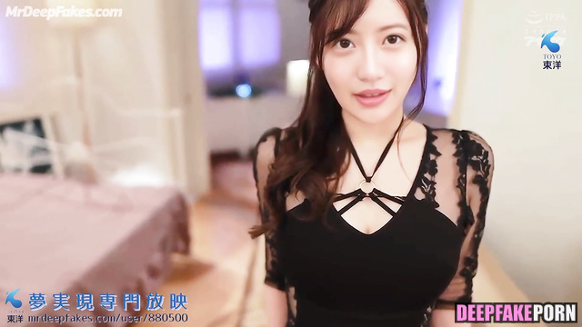 Mio Imada licking two dicks - deepfake video (今田 美桜 フェイススワップ)