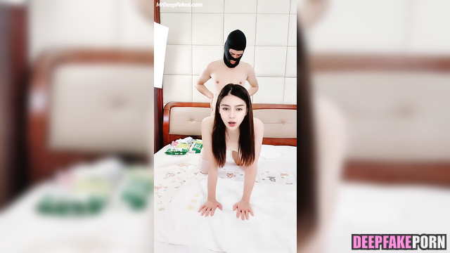Man in balaclava fucked hot Angelababy, fake (楊穎 名人性爱)