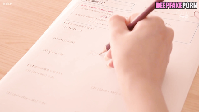 Endo Sakura enjoying cunni on the table, ai / 遠藤 さくら 乃木坂46 [PREMIUM]