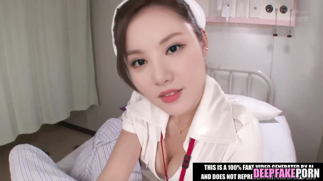 Сaring nurse Eunha made blowjob to patient, ai - 은하 여자친구 [PREMIUM]