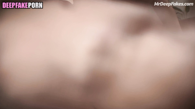 Fuck on a brown leather sofa - fake Mimori Suzuko // 三森すずこ セックステープ