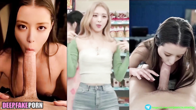 Yuna, ITZY sucking big dick, pov deepfake video (pmv) / 유나 섹스 테이프