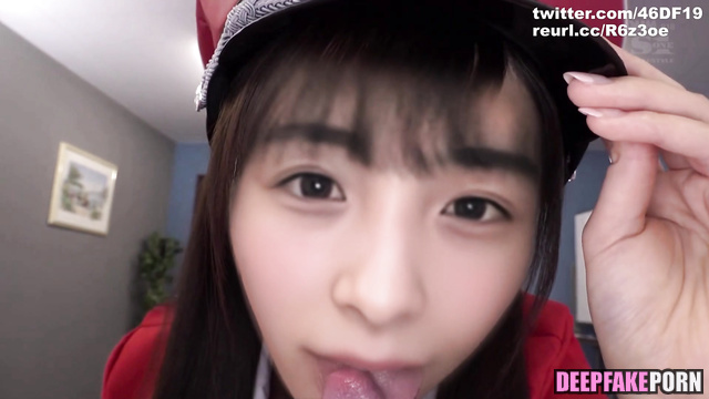 Ozono Momoko sucking cock in uniform, fakeapp - 大園桃子 乃木坂46 [PREMIUM]