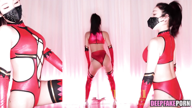 Hot and sexy dance on high heels by fake Karina - 카리나 에스파