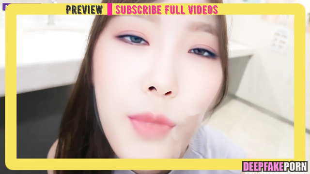 Fake Taeyeon got fast fuck in the office toilet / 少女時代 セックスシーン