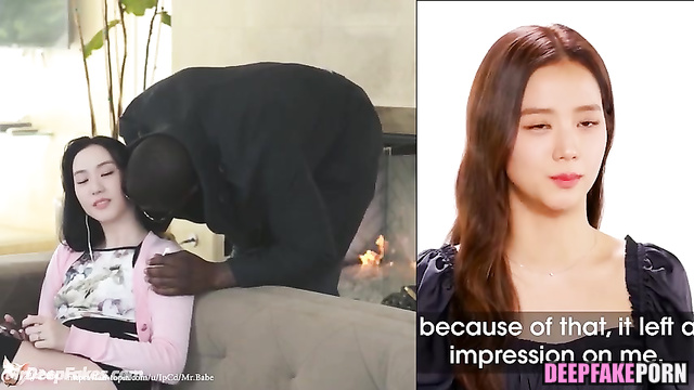 Jisoo BLACKPINK eating sperm of black man, ai scenes / 지수 딥 페이크 포르노