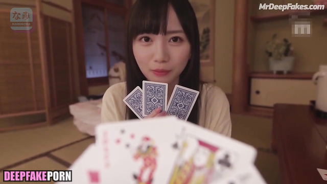 Kyoko Saito sucking cock after poker game, ai scenes - 齊藤京子 日向坂46