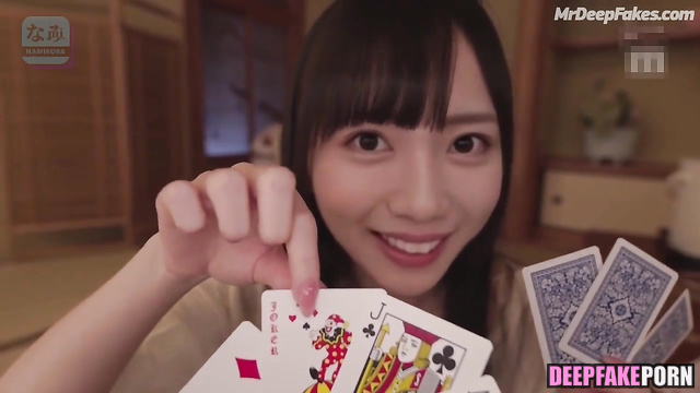 Kyoko Saito sucking cock after poker game, ai scenes - 齊藤京子 日向坂46
