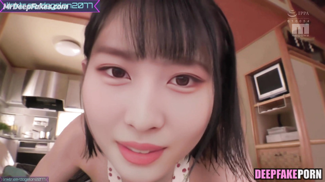 Momo sex scenes at the kitchen - she loves cooking and fuck / トゥワイス 本物の偽物