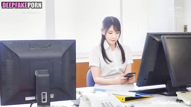 Sexy office lady Yoona fucked after business lunch, ai / 少女時代 本物の偽物