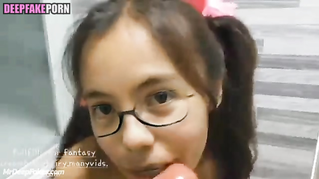 Pov sex scene of blowjob by passionate brunette Tiptoe Tingles ASMR