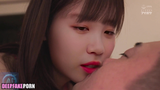 IZ*ONE Chaewon/アイズワン jumps on me in pretty lingerie sex scene セックスシーン