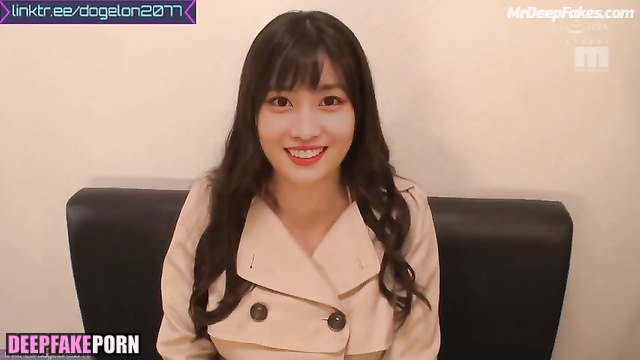 Momo トゥワイス shows what a sexy body under coat TWICE ディープフェイク deepfake