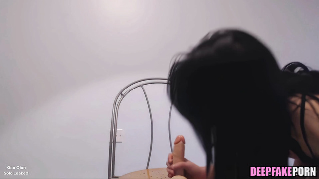 Dildo rides video of sexy Xiao Qian getting delighted (deepfake porn)