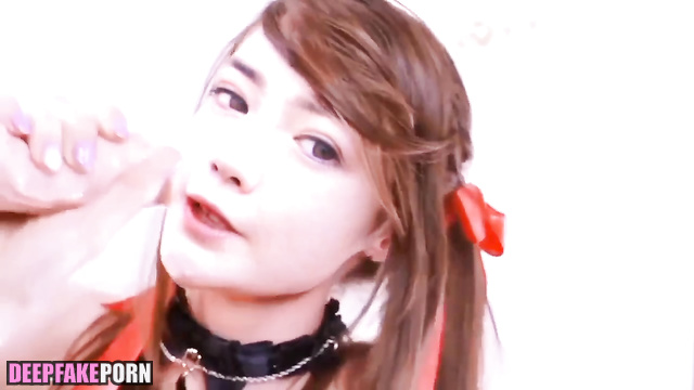 Threesome blowjob - Tsuruko and her bestie / pov deepfake video