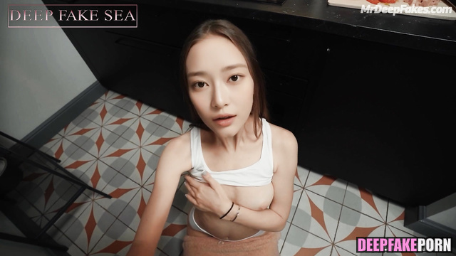 Babe loves cock sucking, Minju deepfake porn (アイズワン セレブのセックス)