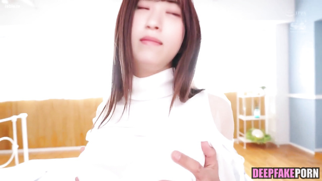 Sexy brunette was fucked like a bitch, fake Nanase Nishino (西野七瀬 乃木坂46)