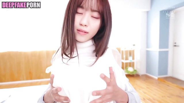 Sexy brunette was fucked like a bitch, fake Nanase Nishino (西野七瀬 乃木坂46)