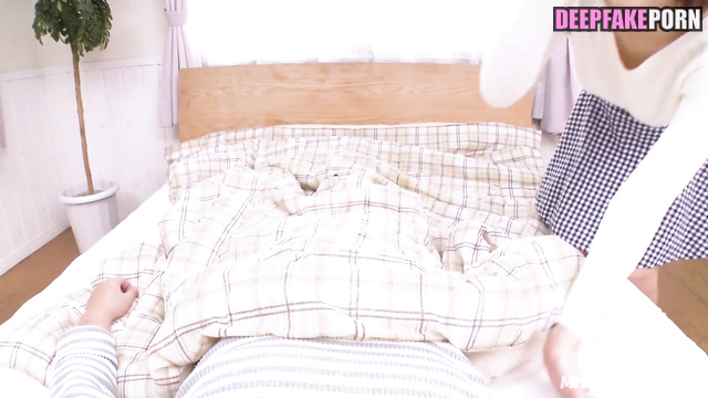 Horny Japanese wife wants to play with her husband (random face swap)