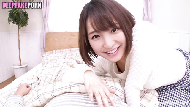 Horny Japanese wife wants to play with her husband (random face swap)