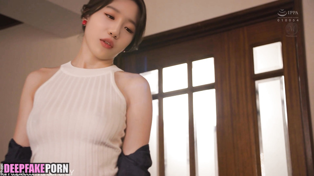 Boss fucked her right on high heels - fake Jo Yu Ri (アイズワン 本物の偽物) [PREMIUM]