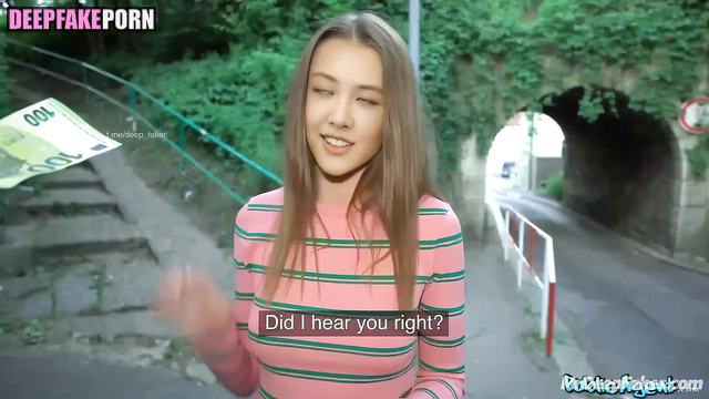 Sexy Rose showed tits for money (right on the street) fakeapp / 로제 블랙핑크