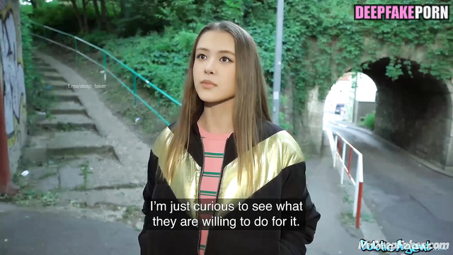 Sexy Rose showed tits for money (right on the street) fakeapp / 로제 블랙핑크