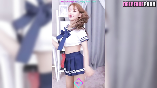 Schoolgirl dancing for her teacher - Yujin face swap (アイズワン 本物の偽物) [PREMIUM]