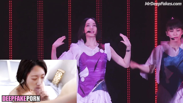 Fake Nocchi from Perfume enjoys riding on cock // のっち パフューム フェイクポルノ