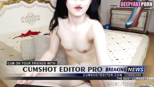 Solo pussy play by deepfake Vanda Margraf (李宛妲 假色情片)