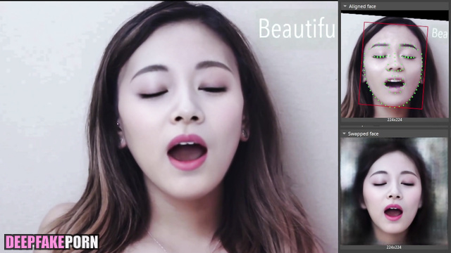 The cute face of K-pop idol Tzuyu is in front of you (トゥワイス 偽アプリ)