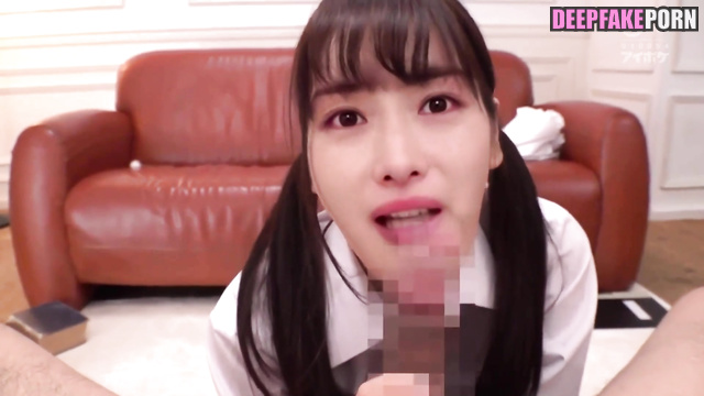 Fake schoolgirl Satomi Ishihara sucking cock to teacher - 石原 さとみ 本物の偽物