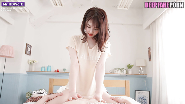 Girl enjoying his cock in mouth, Nayeon real fake / トゥワイス セックステープ [PREMIUM]