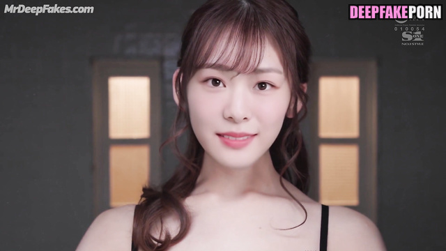 Experienced man cums on young Korean tits Yuna Kim (진짜 가짜 김연아)