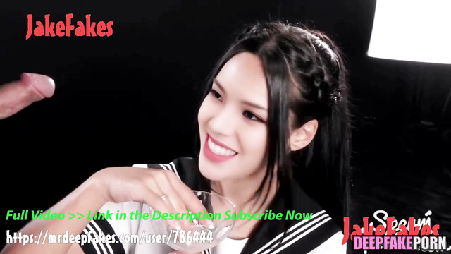 섹시한 아이돌 Sexy idol Karina 카리나 makes cumshot cocktail aespa 에스파