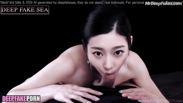 Mature bitch sucking cock - Minju pov deepfake video (アイズワン 本物の偽物)