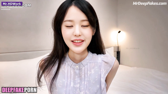 Modest cutie Wonyoung IVE is completely naked (アイヴ 本物の偽物)