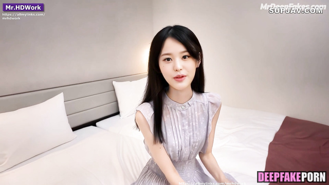 Modest cutie Wonyoung IVE is completely naked (アイヴ 本物の偽物)