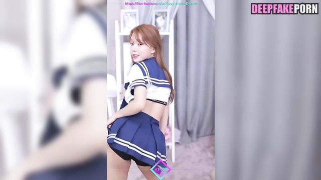 Babe dancing in schoolgirl uniform - 윈터 에스파 Winter in ai scenes [PREMIUM]