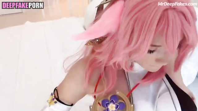 Dirty slut in colored wig fucked you rude / QuarterJade adult tapes